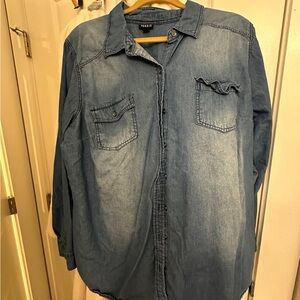 Torrid Denim Button Down Shirt
